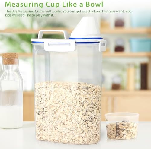 Viretec Rice Storage Container, 3 to 5Lbs Dry Food Airtight Container, Pet Dog - Image 5