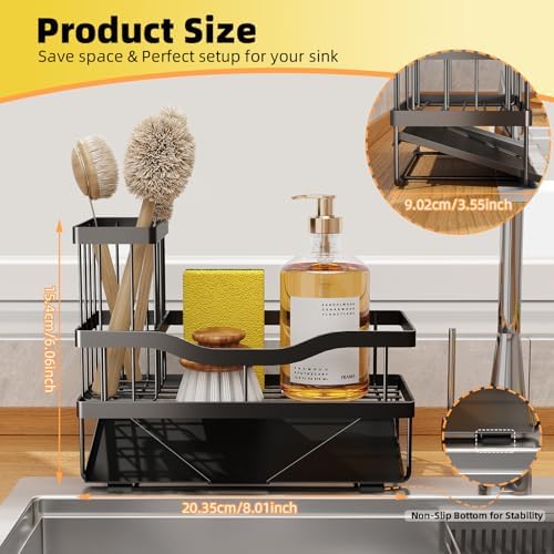 Sponge Holder for Kitchen Sink, Mecyfaty Sink Caddy - Image 2