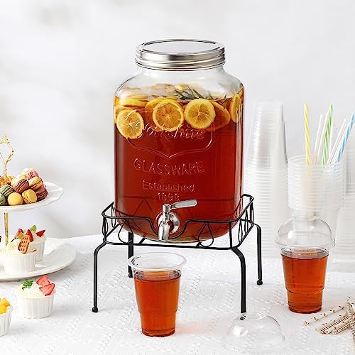 2 Gallon Glass Beverage Dispenser - Image 5