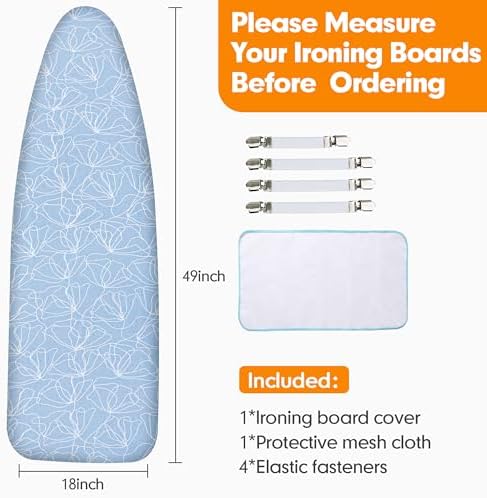Ironing Board Cover and Pad, 18x49 Extra Wide, Scorch Resistant - Image 6