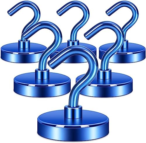 Neosmuk Magnetic Hooks for Cruise Cabins, 130lb Heavy Duty, 6 Pack by Neosmuk