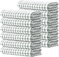 Kitinjoy Cotton 12 Pack Terry Kitchen Towels, Grass Green by Kitinjoy