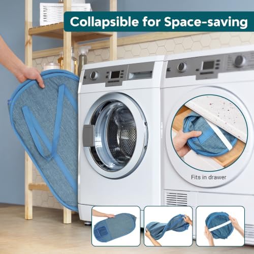 100L Collapsible Laundry Baskets, Foldable Pop Up Hamper - Image 5