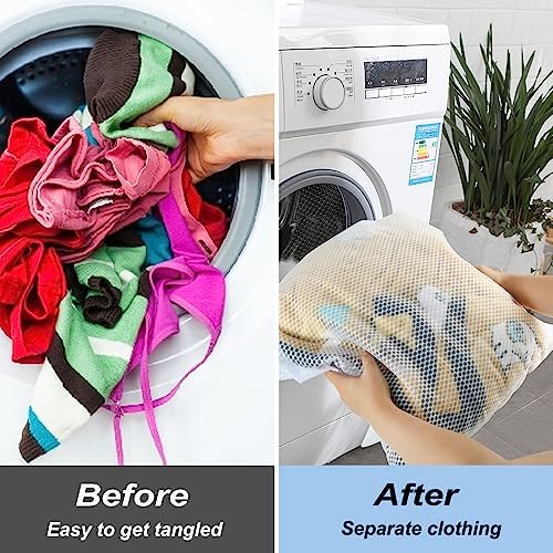 Vivifying Extra Large Mesh Laundry Bag, 2 Pack XXL Oversize Honeycomb Mesh Wash - Image 5