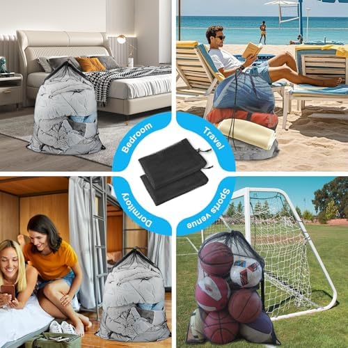 Large Mesh Laundry Bags: 2 Pack 24" x 36" Heavy Duty - Image 6