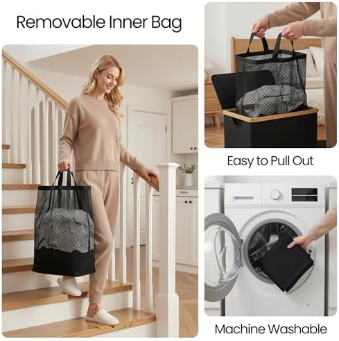 efluky Slim Laundry Basket - Image 6