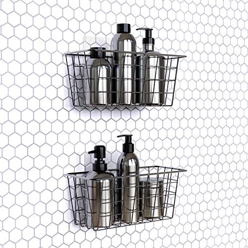 MaraFansie Over the Cabinet Door Organizer Wall Wire Baskets Hanging Kitchen - Image 4
