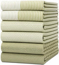 Premium Kitchen Towels 6 Pack 100% Cotton by BumbleTowels