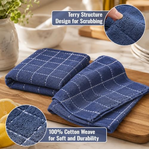 Kitinjoy 100% Cotton Terry Kitchen Towels, 13”x 28” - Image 2