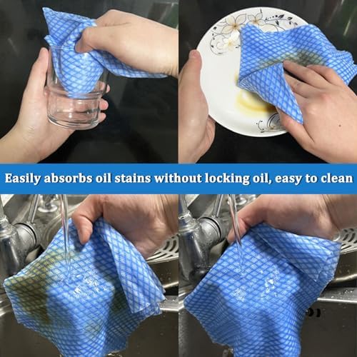 Kitchen Cleaning Cloths, Disposable Red Towels, Large Size 50 Pack - Image 4