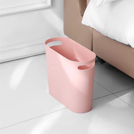 rejomiik Small Bathroom Trash Can, 3.5 Gallon Slim Garbage Can, Office and - Image 4