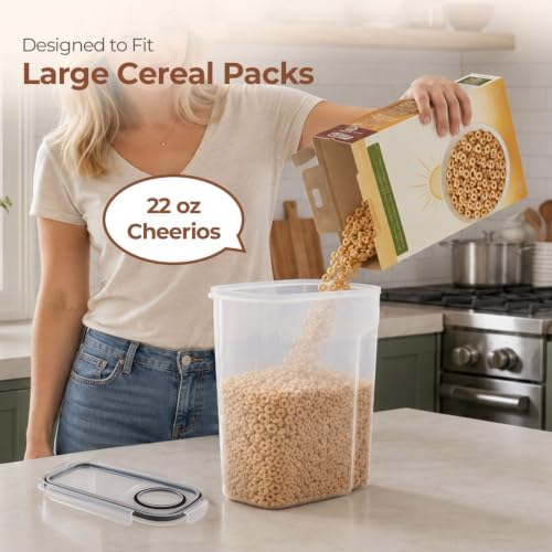 ComSaf Airtight Cereal Storage Containers - Image 4