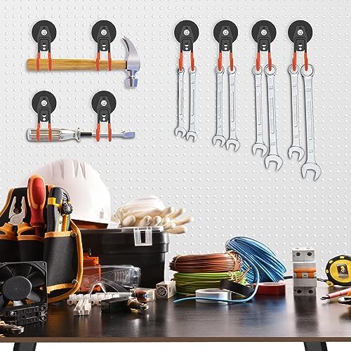 Heavy Duty Magnetic Garage Hooks, 4 Pack 2.59 Inch Large Neodymium Magnet Hooks - Image 5