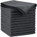 AIDEA Microfiber Cleaning Cloth Grey 12PK, Microfiber Towels, 11.5×11.5" by AIDEAHOME