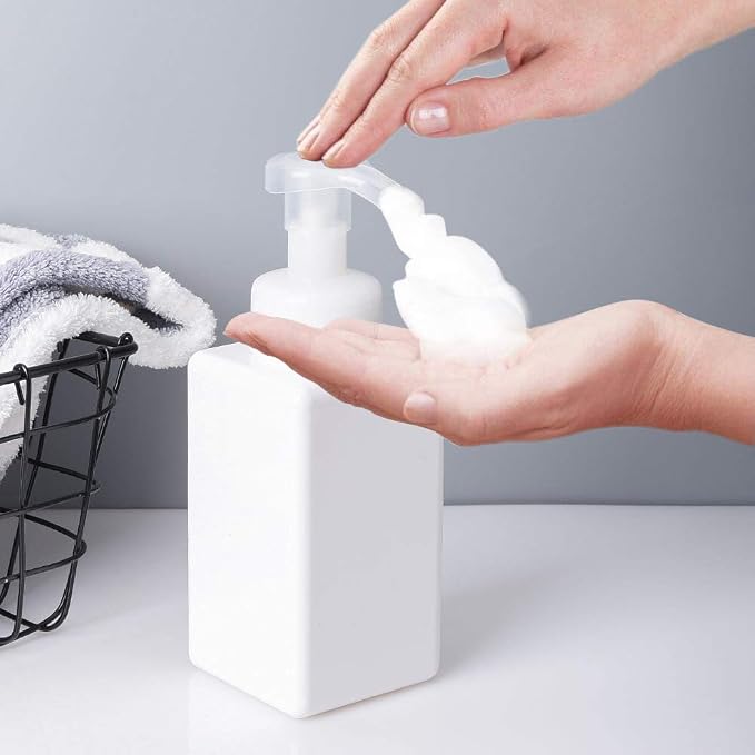 Foaming Soap Dispenser, 22oz Plastic Refillable Pump Bottle, 2 Pack, Shampoo & - Image 3