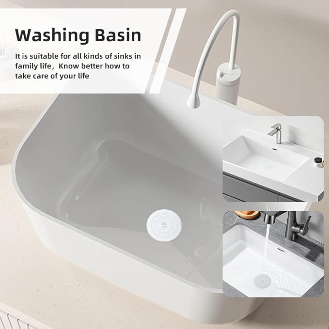 Tub Stopper 2PCS, Bathtub Drain Stopper, 6 inches Bathtub Tub Drain Cover - Image 4