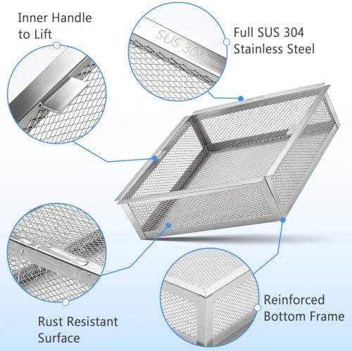 304 Stainless Steel Floor Sink Drain Cover – 8.5 Inch Heavy Duty Commercial - Image 4