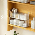 2-Tier Stackable Medicine Cabinet Organizer Shelves by MORNITE