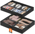 Lifewit Under Bed Shoe Storage Organizer 1 Pack, 4.3 Inches Profile Fabric by Lifewit