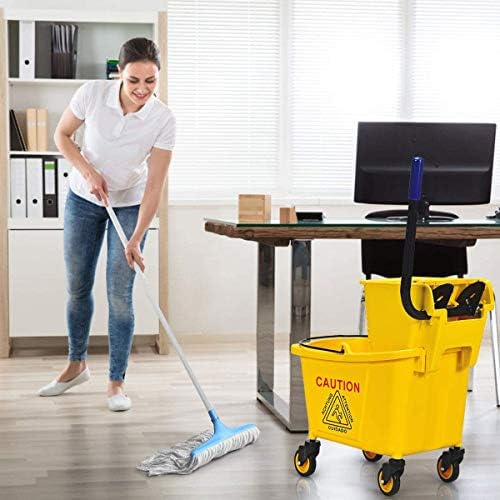 Nightcore Commercial Mop Bucket, All-in-one Tandem Floor Cleaning Wavebrake - Image 2