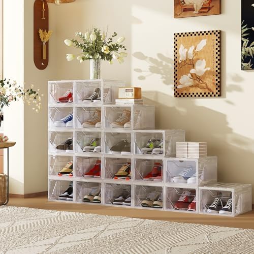 AWTATOS Shoe Storage Boxes, Fit up to US Size 15, 6 Pack - Image 2