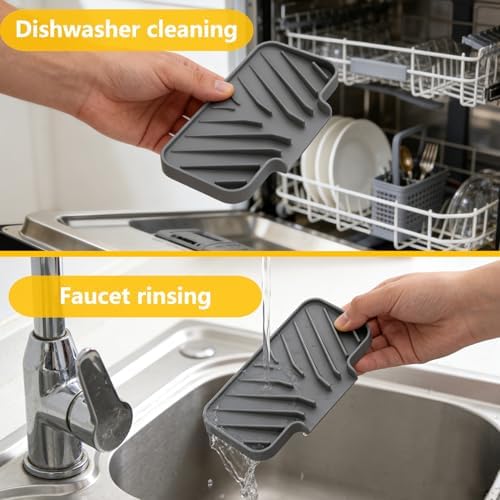 Sponge Holder for Kitchen Sink, 7.9"×4" Soap Tray - Image 7
