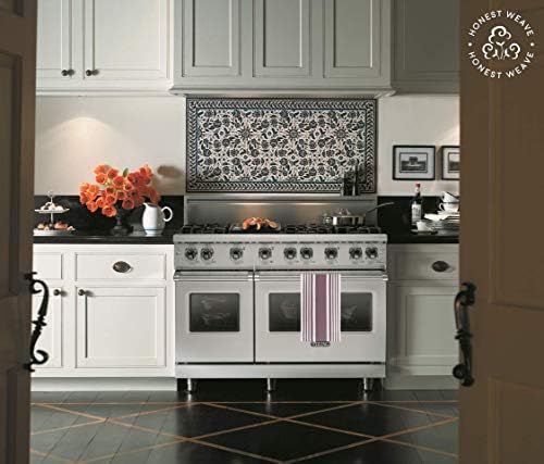 HONEST WEAVE GOTS Certified Organic Cotton Kitchen Hand and Dish Towel Sets - Image 6
