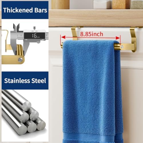 STWWO Gold Over Cabinet Towel Holder - Image 4