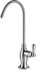 Express Water Deluxe Chrome Faucet, RO System Compatible | Coke-Shaped Faucet by ExpressWater