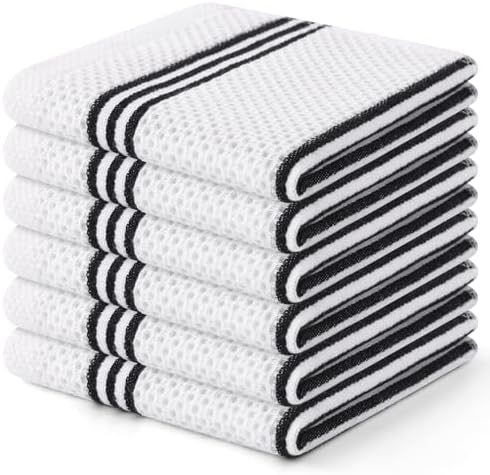 Mordimy Cotton Weave Dish Cloths, 6 Pack by Mordimy