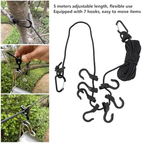 16.4ft Portable Travel Clothesline - Image 2
