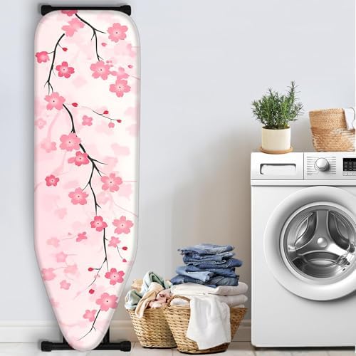 Nuxovilar Pink Cherry Blossom Ironing Board Cover 15x54 Polyester - Image 3