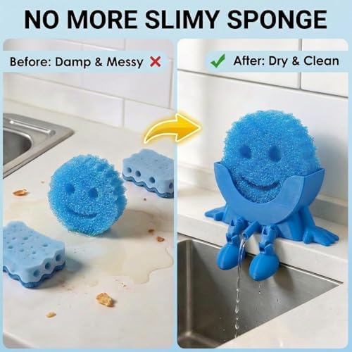 Creative Drainage Sponge Holder: Traceless Glue, 3D Printed Funny Kitchen Sink - Image 4