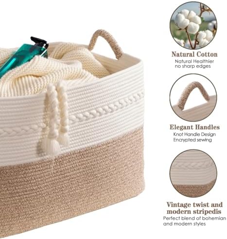 Woven laundry basket for large storage - Image 6