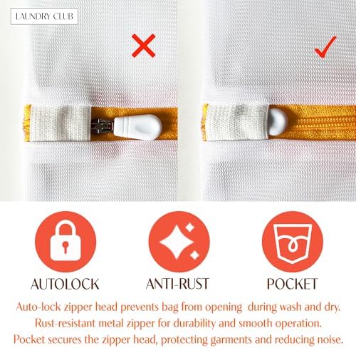 3 Pack Mesh Laundry Bags for Daily Essentials 16inx20in LAUNDRY CLUB® - Image 4