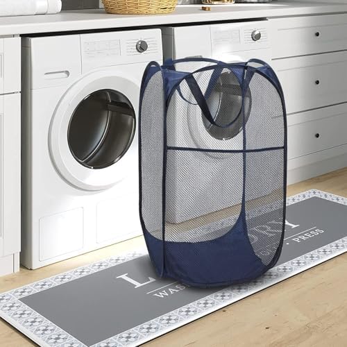 BATTOO Deluxe Strong Mesh Pop up Laundry Hamper Basket - Image 5