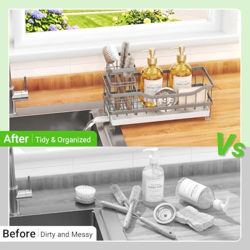 Sink Caddy, Sponge Holder for Kitchen Sink - Image 5