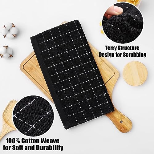 Homaxy 100% Cotton Terry Kitchen Dish Cloths, 8 Pack - Image 2