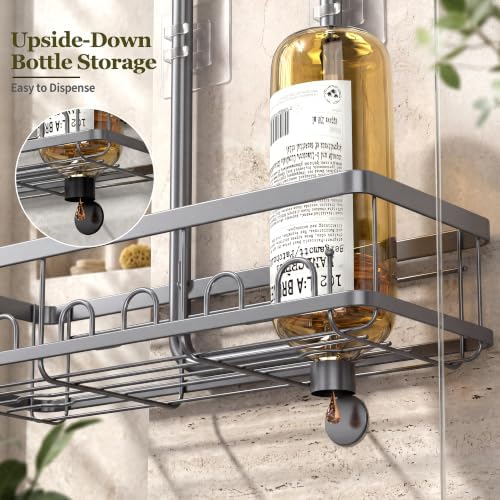 Skyapex Shower Caddy Hanging: Adjustable Height Organizer - Image 5