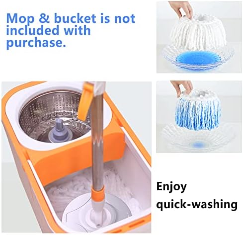 6-Pack Spin Mop Heads Refill Easy Wring Microfiber Replacement - Image 2