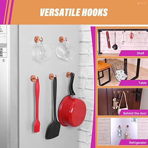 Neosmuk Magnetic Hooks, 130lb Heavy Duty, 10 Pack - Image 3