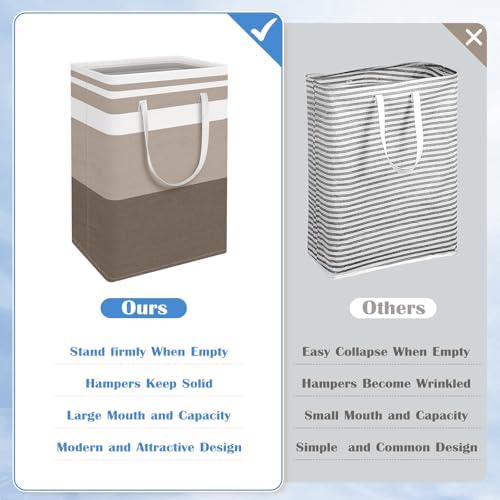BlissTotes 3-Pack Laundry Basket, Collapsible Laundry Hamper - Image 3