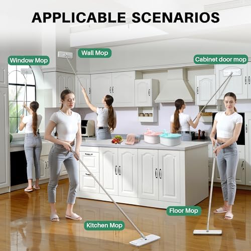 JOYMOOP Flat Mop with Microfiber Pad - Image 5