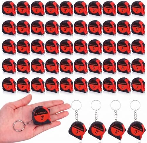 Kanayu 30 Pcs Mini Tape Measure Keychains 3 ft Small Retractable Measuring Tape by Kanayu