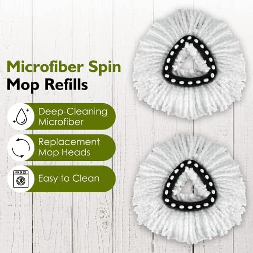 4 Pack EasyWring Spin Mop Refill Replacement Heads - Image 3