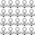 DIYMAG Magnetic Hooks with Countersunk Hole Eyebolt 60LBS 20Pack by DIYMAG