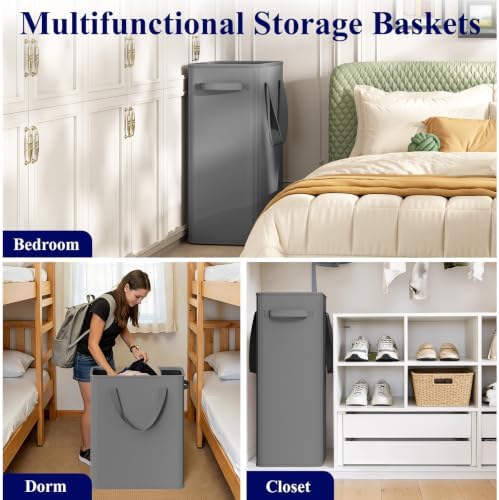 Optish 75L Slim Laundry Hamper, Large Laundry Basket - Image 6