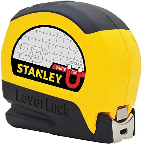 Stanley STHT33281L 25' Magnetic Tip & Fractional Read LeverLock Tape Measure - Image 2