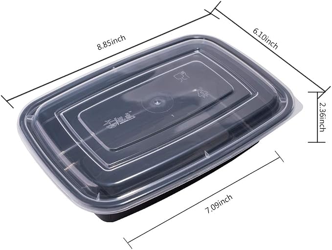 50-Pack Meal Prep Containers, Food Storage - Image 3