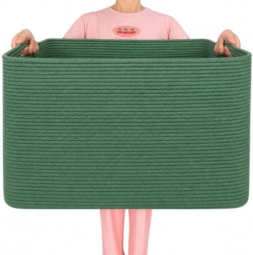 MINTWOOD Design 112L Extra Large Blanket Basket Holder Living Room, Dog Toy by MINTWOODDesign
